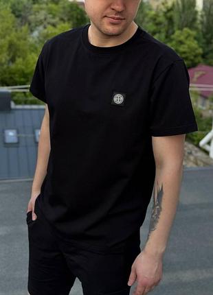 Чоловіча футболка stone island t-shirt patch-program оригінал
