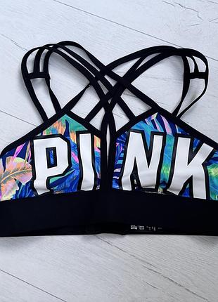 Pink victoria secret верх купальника хs