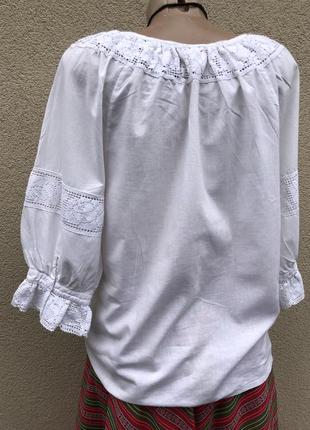 Вінтаж,блузка реглан,вишиванка,сорочка мереживом,етно стиль бохо,4 фото