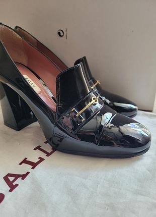 Лофери натуральна шкіра, лак bally, оригінал