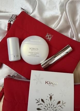 Подарунковий набір kiko milano snow-kissed holiday mountain mates skincare gift set