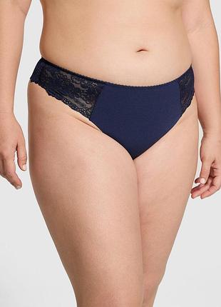 Жіночі трусики victoria secret (34312955164369) no-show midnight navy l сині