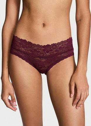 Жіночі трусики victoria secret (34312955164360) wink hiphugger xl бордові
