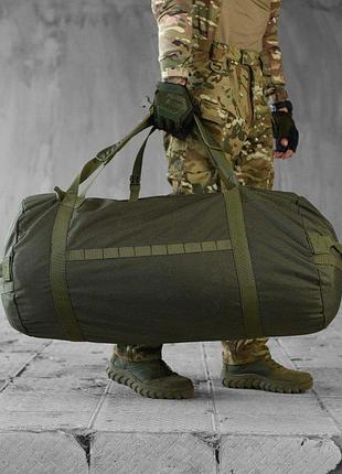 Тактический баул 120л олива cordura нп4933 большой военный сумка баул прочный