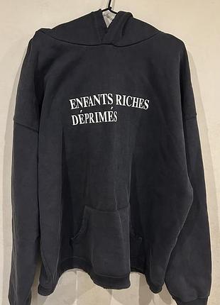 Худі enfants riches déprimés erd чорне оверсайз кофта з бірками