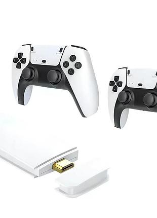 Ретро-приставка 4k game stick m15 plus 64 gb pro (20 000+ ігор, 2 бездротові геймпади)