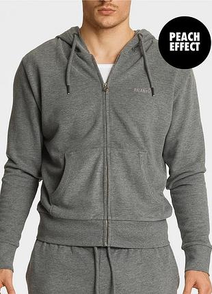 Atlantic мужская кофта hmt 001 xxl, серый меланж