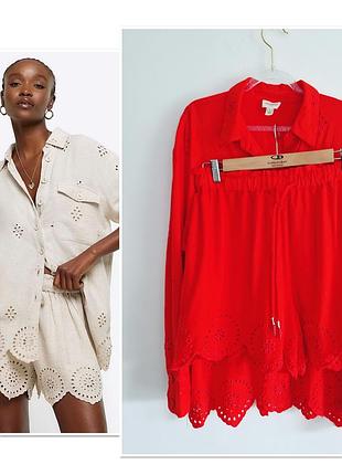 River island костюм с шортами со льном р 12 38