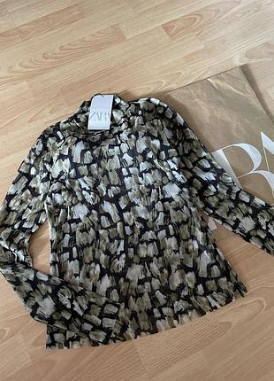 Лонгслив сетка zara