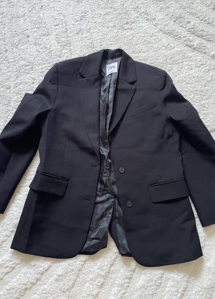 Чорний піджак зара zara