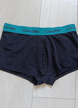 Черные трусы мужские базовые боксерки коттоновые calvin klein m м 10 38 46