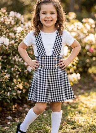 Сарафан в клетку на девочку river island 7-8 лет
