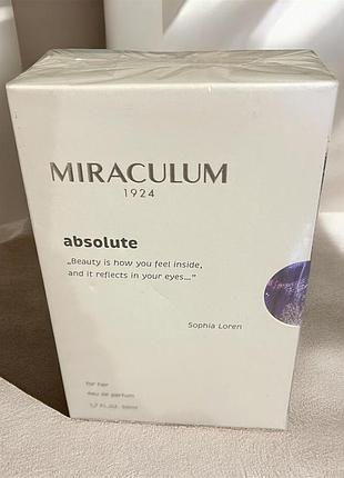 Парфумована вода miraculum absolute, 50 мл (оригінал, нова/запакована)