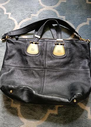 Большая кожаная сумка givenchy nightingale.