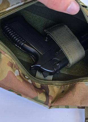 Сумка кобура мультикам для патчей шевронов, тактическая сумка мужская, сумка планшет 4