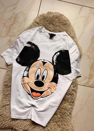 Базова пряма жіноча футболка від zara disney