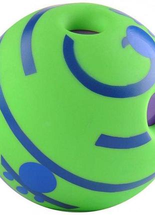 Іграшка для собак зі звуком wobble wag giggle гигикаючий м'яч для гри з собакою