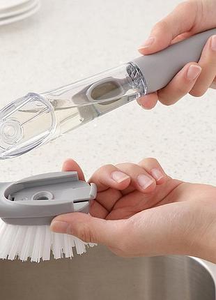 Багатофункціональна щітка decontamination wok brush для миття та чищення з дозатором