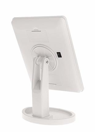 Квадратне настільне дзеркало з підсвіткою led smart touch mirror для макіяжу