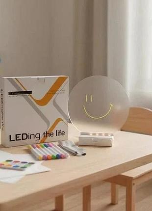 Led-доска для заметок and 5502 с маркером для дома, офиса и декора круглый светильник-ночник wordpad and 5502 15 см от usb