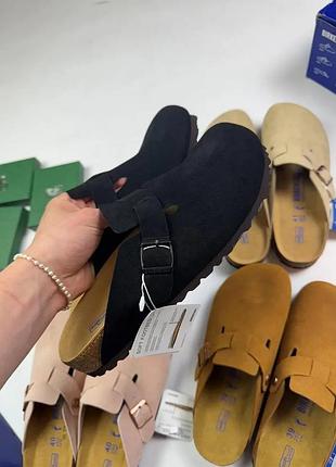 Сабо birkenstock унисекс – стильные тапки birkenstock на каждый день черный, 43, 41