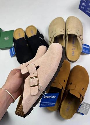 Сабо birkenstock унисекс – стильные тапки birkenstock на каждый день розовый, 43, 39