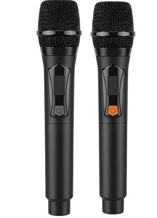 Караоке-система uhf ttd-m12 на два микрофона беспроводные микрофоны uhf ttd-m12