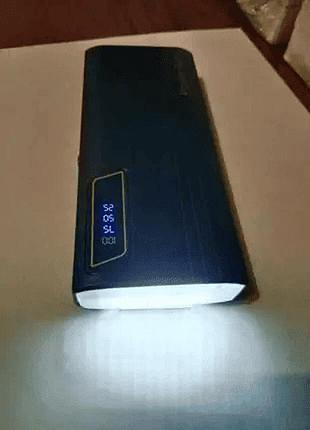 Мобильная зарядка power bank un-3104 50000mah с быстрой зарядкой и фонариком портативный внешний аккумулятор 50000 мач на 2