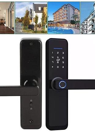 Электронный кодовый замок с паролем, картой и bluetooth-управлением умный дверной замок and 5323 черный