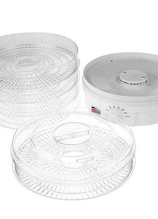 Сушка для фруктів food dehydrator 5 секцій happy home sx-770 сушарка для овочів і фруктів на 5 піддонів