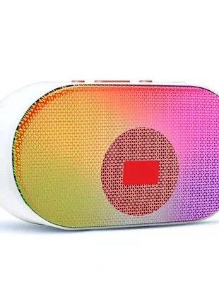 Беспроводная bluetooth колонка sps l-003 bt портативная с rgb подсветкой и слотом tf мини-колонка блютуз для музыки, дома