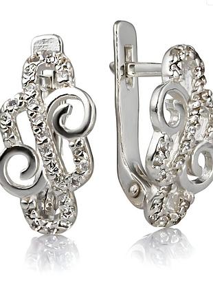 Серьги серебро 925 пробы