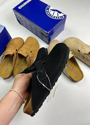 Сабо birkenstock унісекс — комфортні капці birkenstock для повсякденного використання чорний, 41