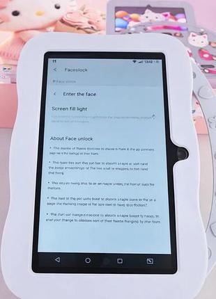 Дитячий планшет g123 hello kitty з wi-fi на android 7 дюймів дитячий android планшет для ігор, навчання, мультфільмів і
