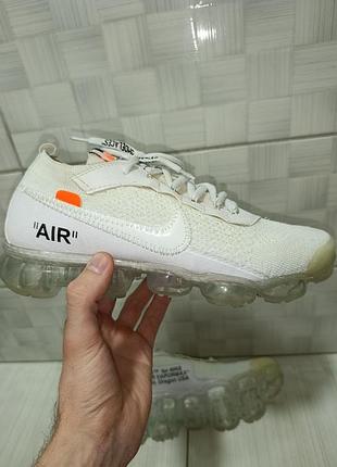 Чоловічі кросівки nike air vapormax x off-white white оригінал , розмір 42