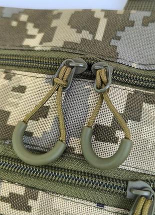 Сумка чоловіча тактична піксель камуфляж, сумка планшет з кобурою 4