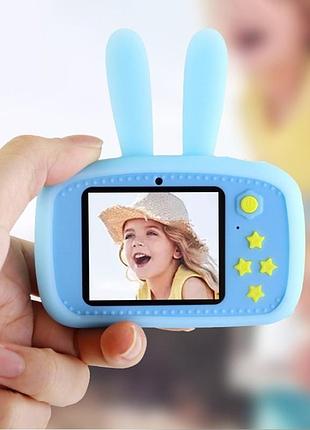 Дитячий фотоапарат зайчик baby photo camera rabbit дитяча фото відео камера