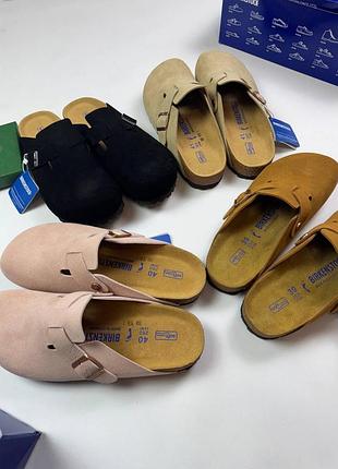 Сабо birkenstock унисекс – стильные тапки birkenstock на каждый день черный, 42, 41