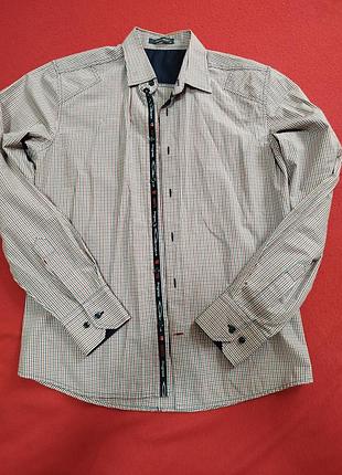 Чоловіча сорочка в дрібну клітинку amto wear