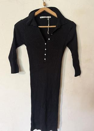 Платье рубчик zara