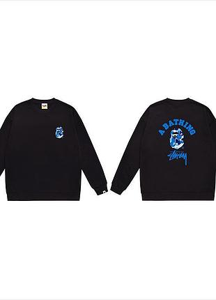 Чоловічий світшот stussy x bape
