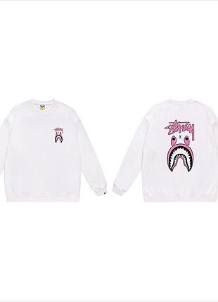 Мужской свитшот stussy x bape xl