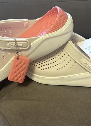 Crocs literide clog powder/white m7/w9  39-40