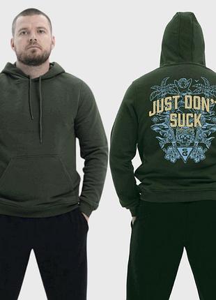 Мужской легкий худи с принтом sunset goons не бойся арт, хаки m