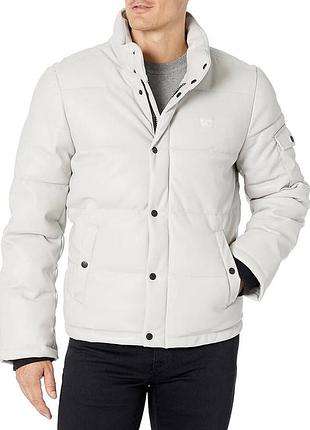 Кожаная куртка/пуховик levis bubbel puffer coat jacket ice faux leather ck polo original xl-xxl(2xl) carhartt ea7