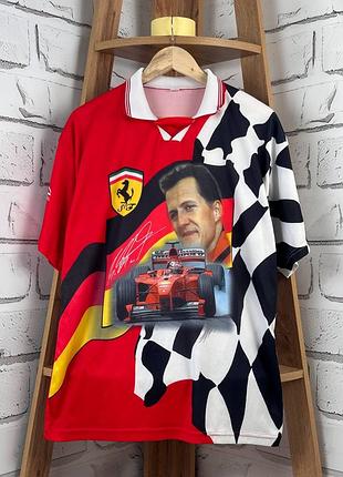 Футболка ferrari michael schumacher f1 поло размер хл