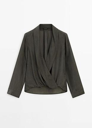 Massimo dutti блуза 100% шовк