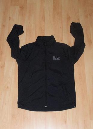 Чёрная куртка/ветровка emporio armani windrunner jacket polo ck era original s-m carhartt ea7 aj