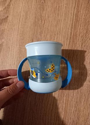 Дитячий поїльник nuk evolution mini magic cup від 6 місяців, 160 мл