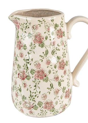 Декоративный керамический кувшин в винтажном стиле, 20*14*23 см, 6ce1563l clayre & eef nai